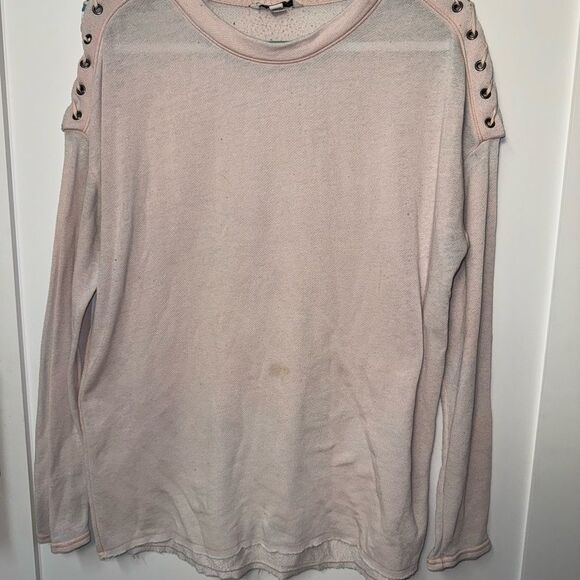 American Eagle Outfitters Light Pink Long Sleeve Tee - Picture 2 of 4